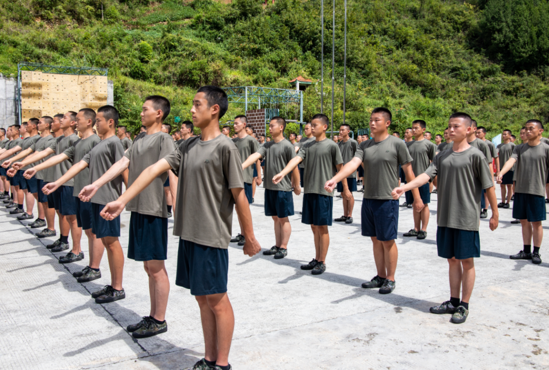 役前集训云阳145名预定新兵开启军营初体验