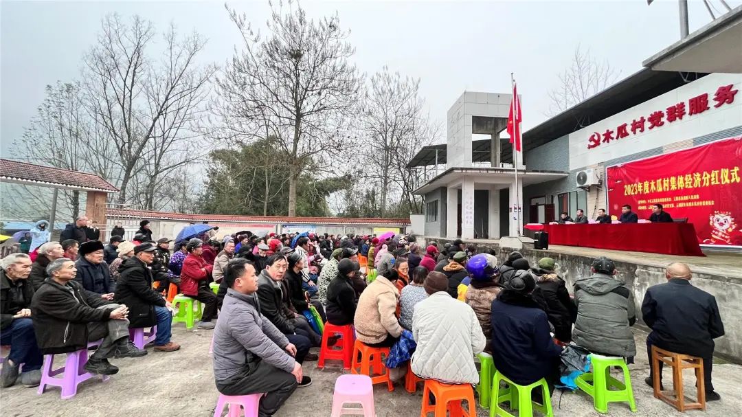 村集体经济分红大会鱼泉镇木瓜村召开2023年2月1日